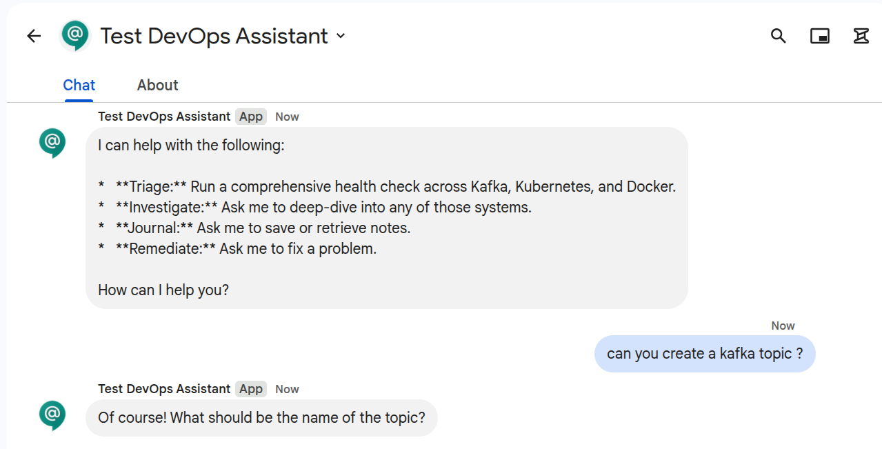 Google Chat Demo